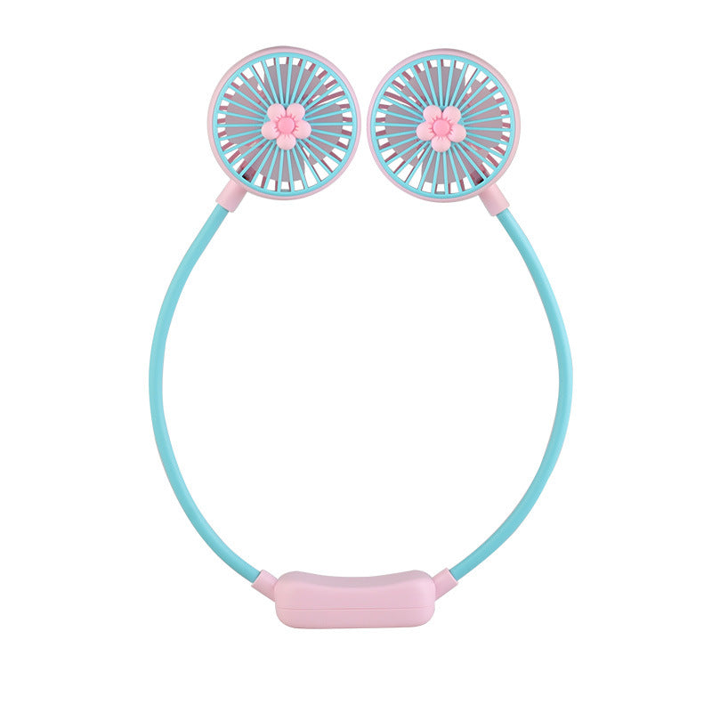 Folding Neck USB Mini Fan – Portable Rechargeable for Outdoor Use