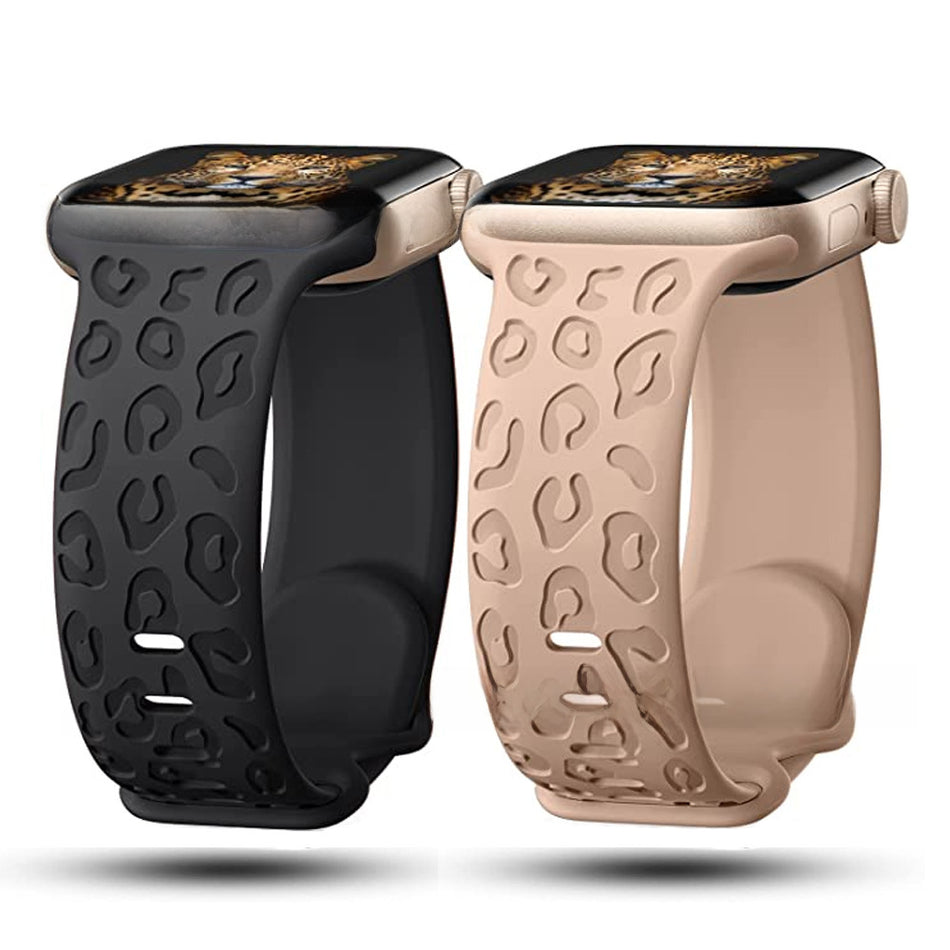 Apple Watch Leopard Strap – Silicone Laser Print