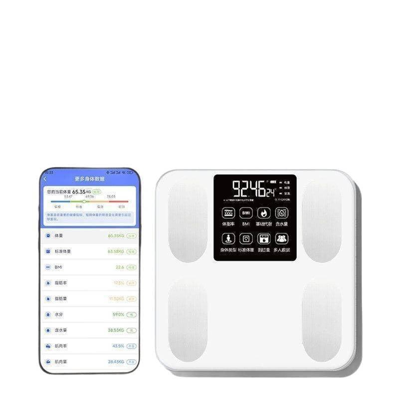 High-Precision Rechargeable Body Fat & Weight Scale