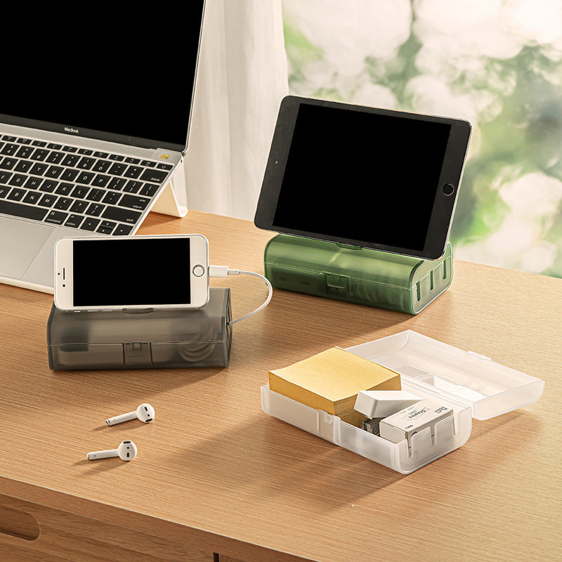Pack of 5 Cable Storage Boxes: Neat Winding & Travel-Ready