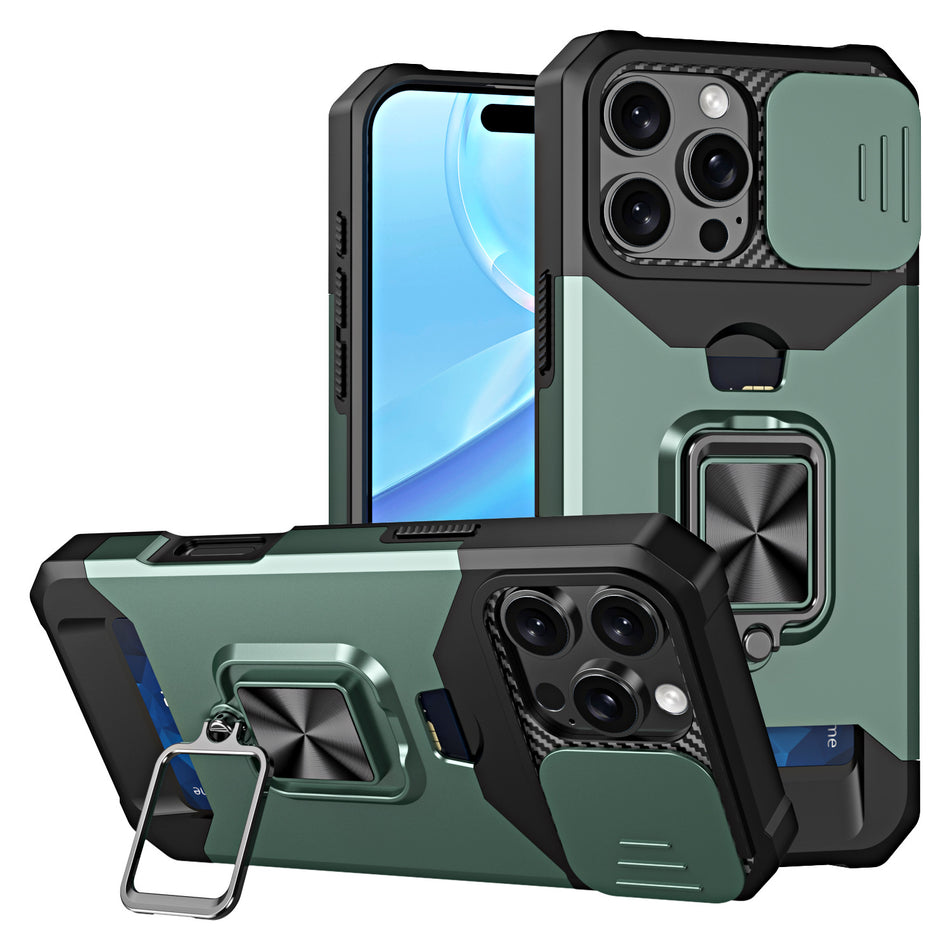iPhone 16 Pro Max Case with Multi‑Function Card Slot