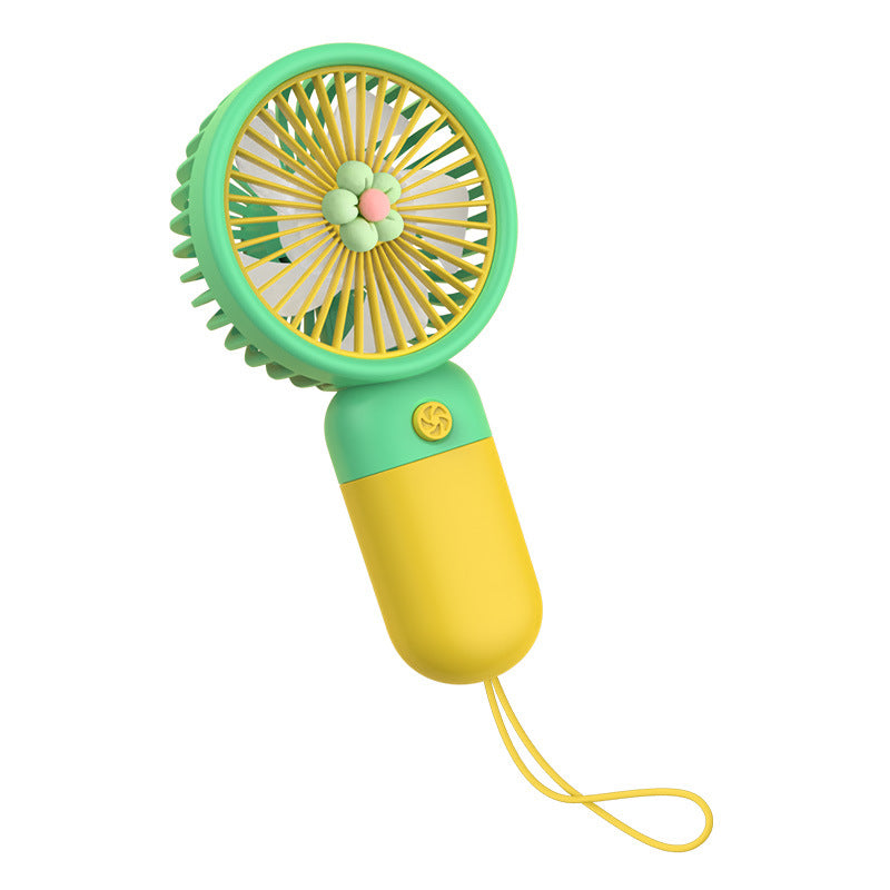 Flower Mini USB Handheld Fan – Portable Rechargeable for Students