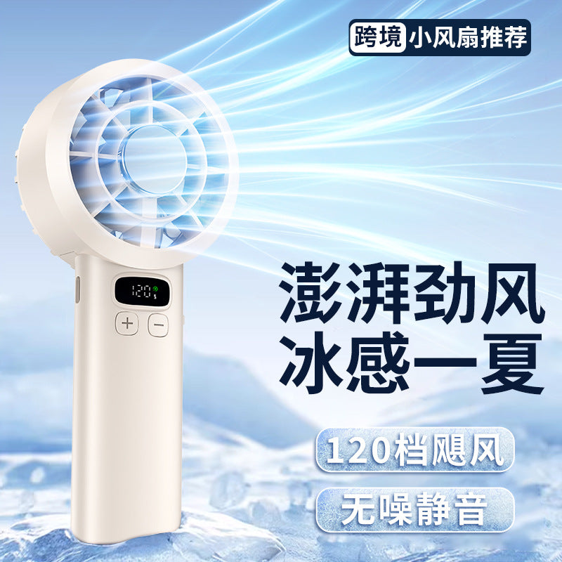 2026 Hurricane Ice-Sense Handheld Fan – USB Mini Portable Silent Fan