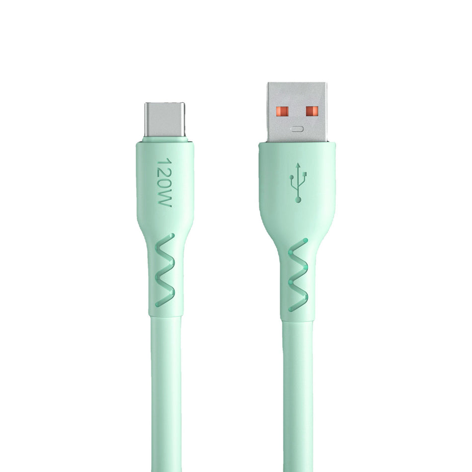 120W 6A Type-C USB Fast Charging Data Cable