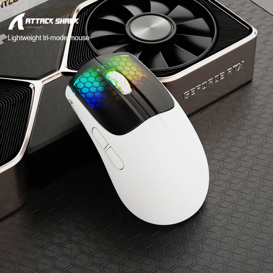 Attack Shark X5 RGB Three-Mode Wireless Gaming Mouse