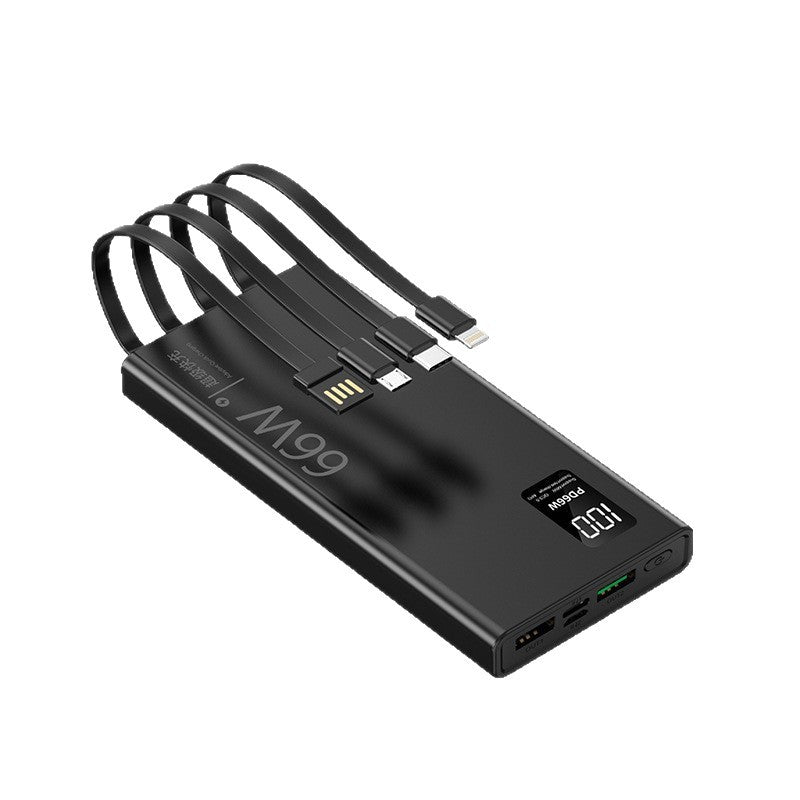 66W Fast Charging 20000mAh Power Bank with Cable