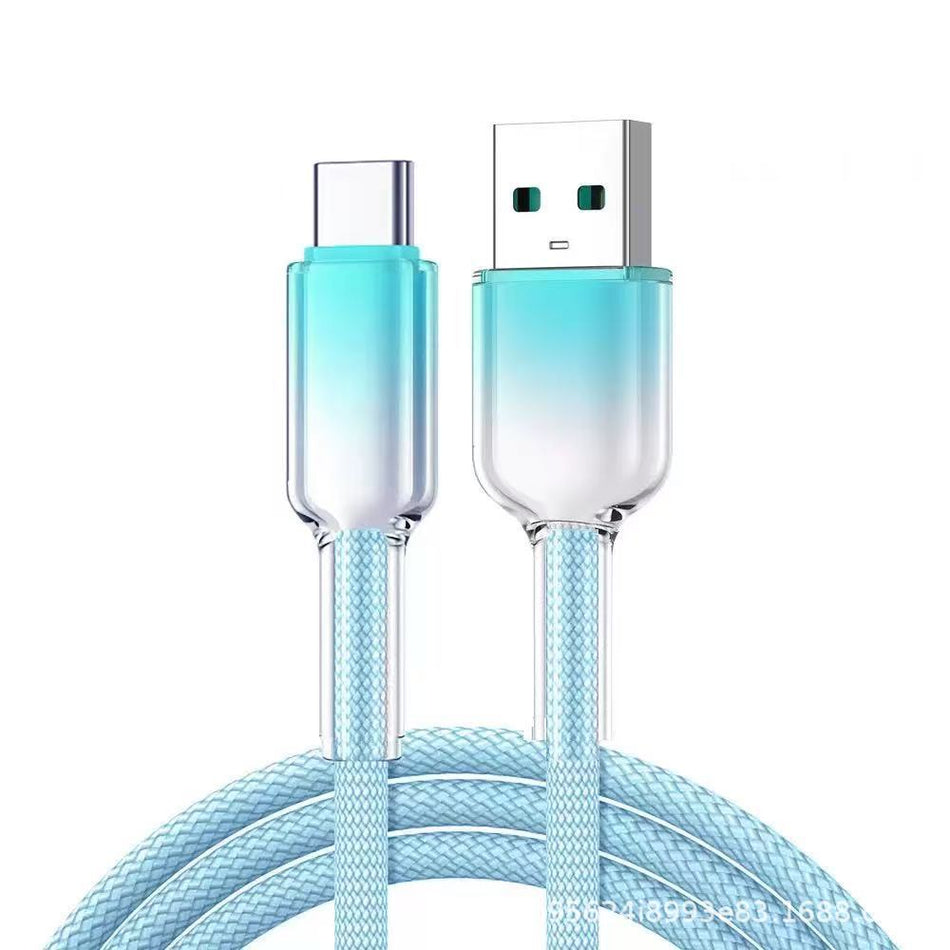 Crystal Gradient 120W Cable For Apple & Huawei