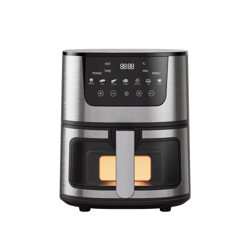 Stainless Steel Smart Visual Air Fryer Touch Control