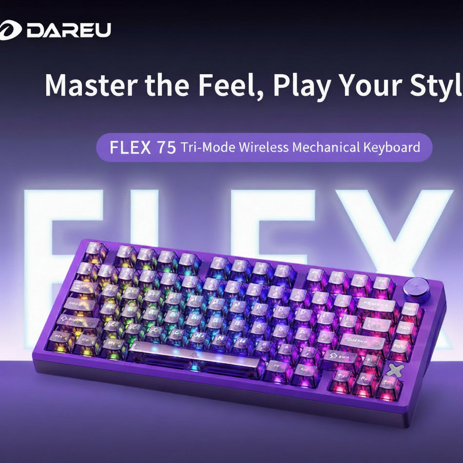 Daqiyou Flex75 Wireless Three-Mode Hot-Swappable Keyboard