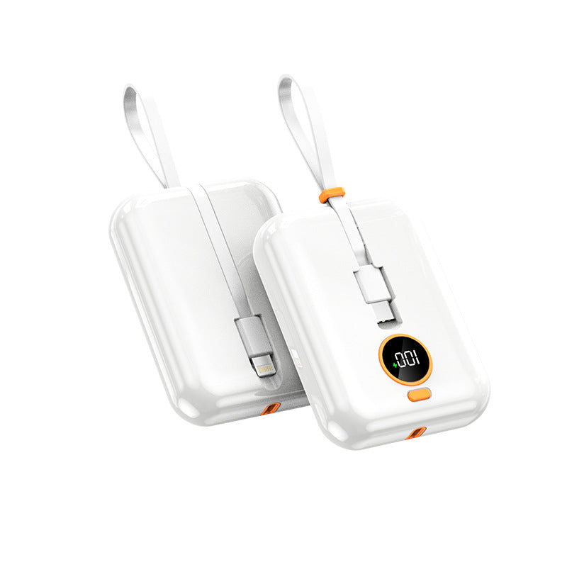 120W Fast Charging Power Bank | Built-In Cable 2025
