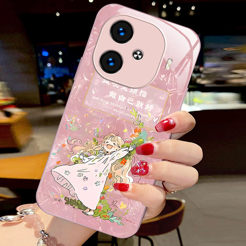 Happy Girl Liquid Luxury Case for Vivo S20/X100