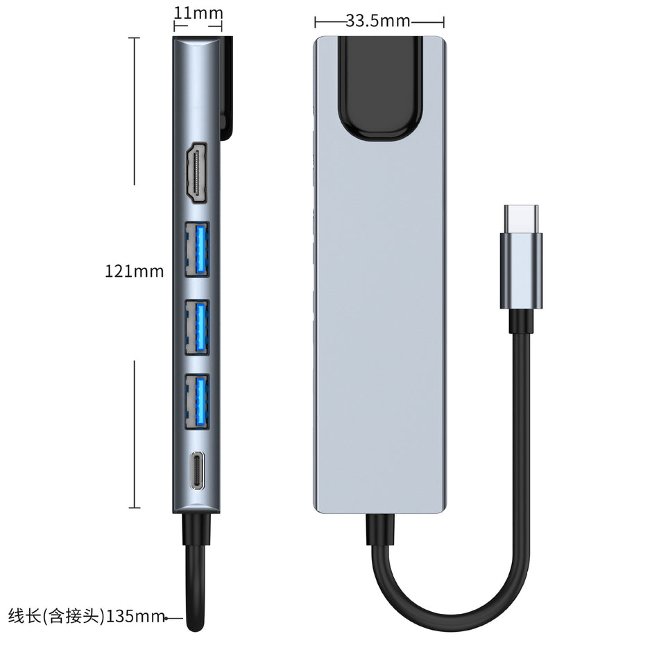 Multi‑Interface Type‑C Dock with Ethernet