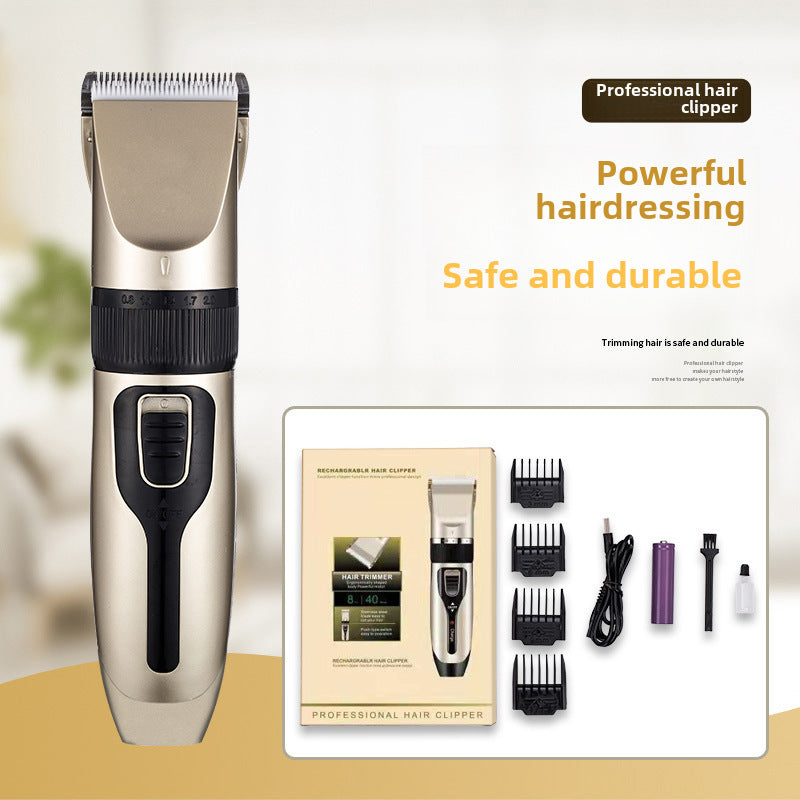 Pro Barber Hair Clipper – Oil Head & Engraving Trimmer