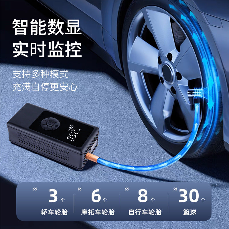 Portable Wireless Car Air Pump – Handheld Electric Tire Inflator