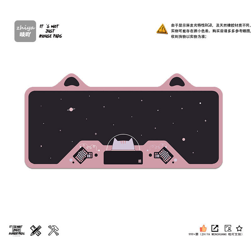 Cat Ear E-Sports Oversized Gaming Mouse Pad