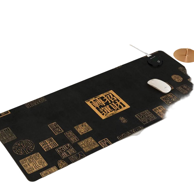 Ancient Style Heated Mouse Pad Extra Large Desk Pad