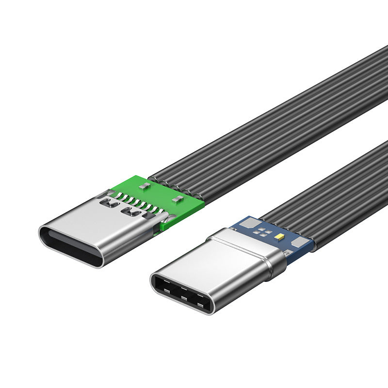 Type-C Flat Silicone Soft Cable 2A Power