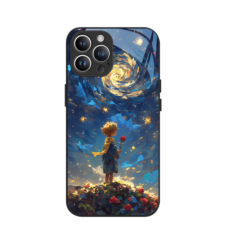 Little Prince Glass Case for iPhone Series