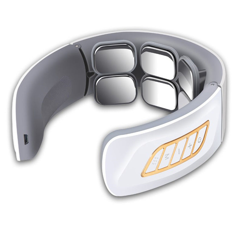 6-Head Electric Cervical Spine Massager with Pulse Kneading