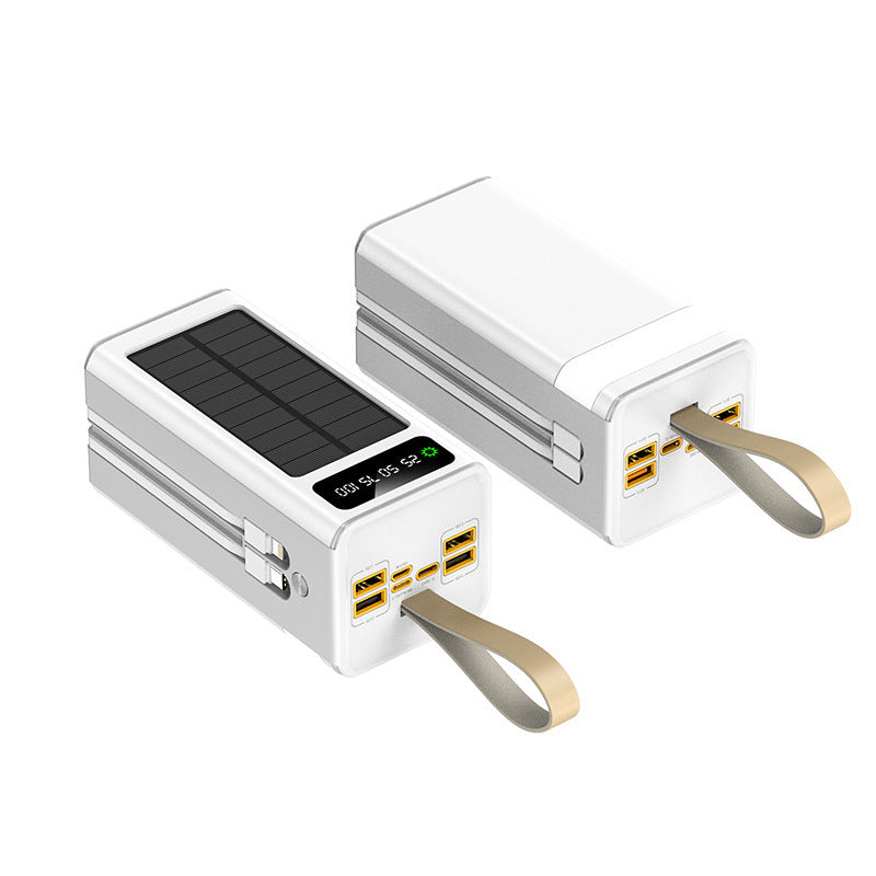 50000mAh 120W Ultra-Large Capacity Fast-Charging Solar Power Bank – Outdoor Mobile Charger