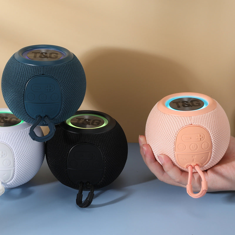 TG337 Portable Bluetooth Speaker – LED & Fabric Design