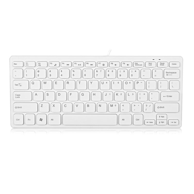 Thin Chocolate Wired Keyboard: Slim USB Multimedia Design