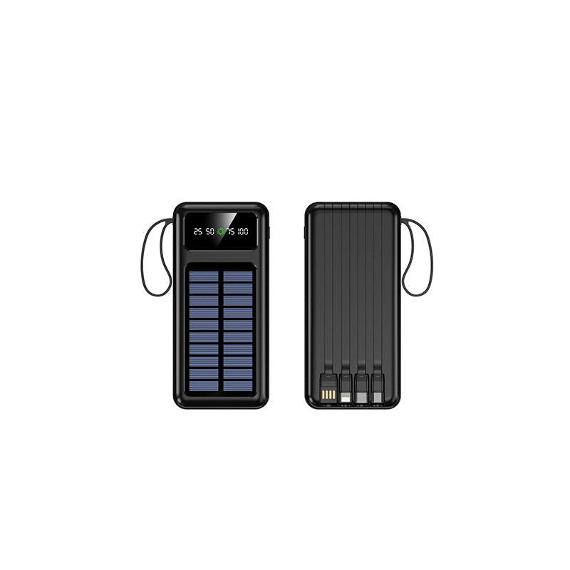 Solar 100000mAh Power Bank – Ultra-Thin & Portable
