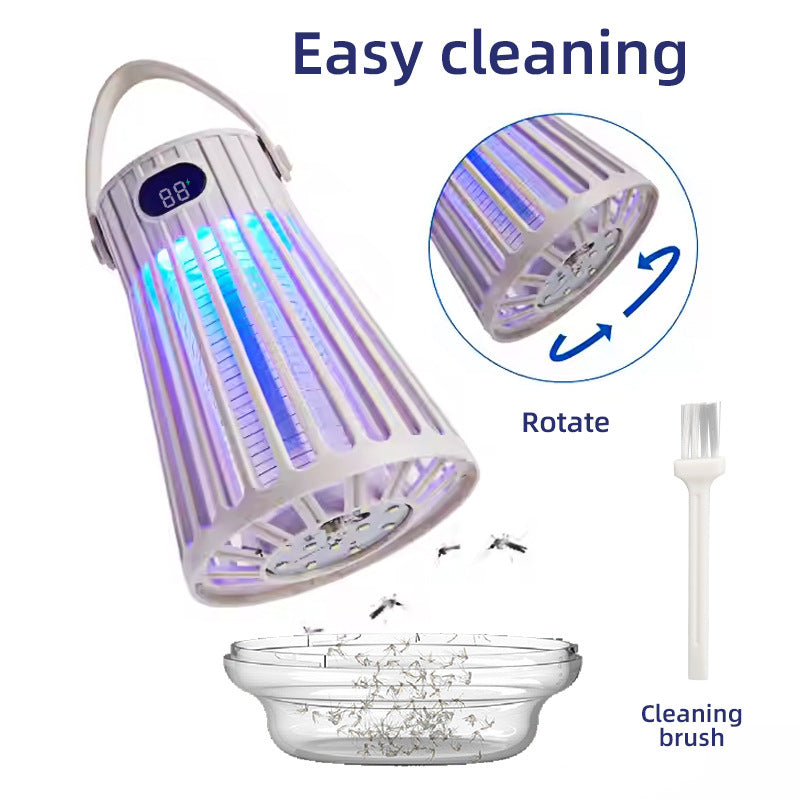 Portable Silent Mosquito Killer Lamp – Rechargeable Indoor & Outdoor