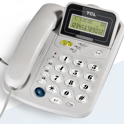 TCL Caller ID Landline Phone – Flip Screen, Battery-Free