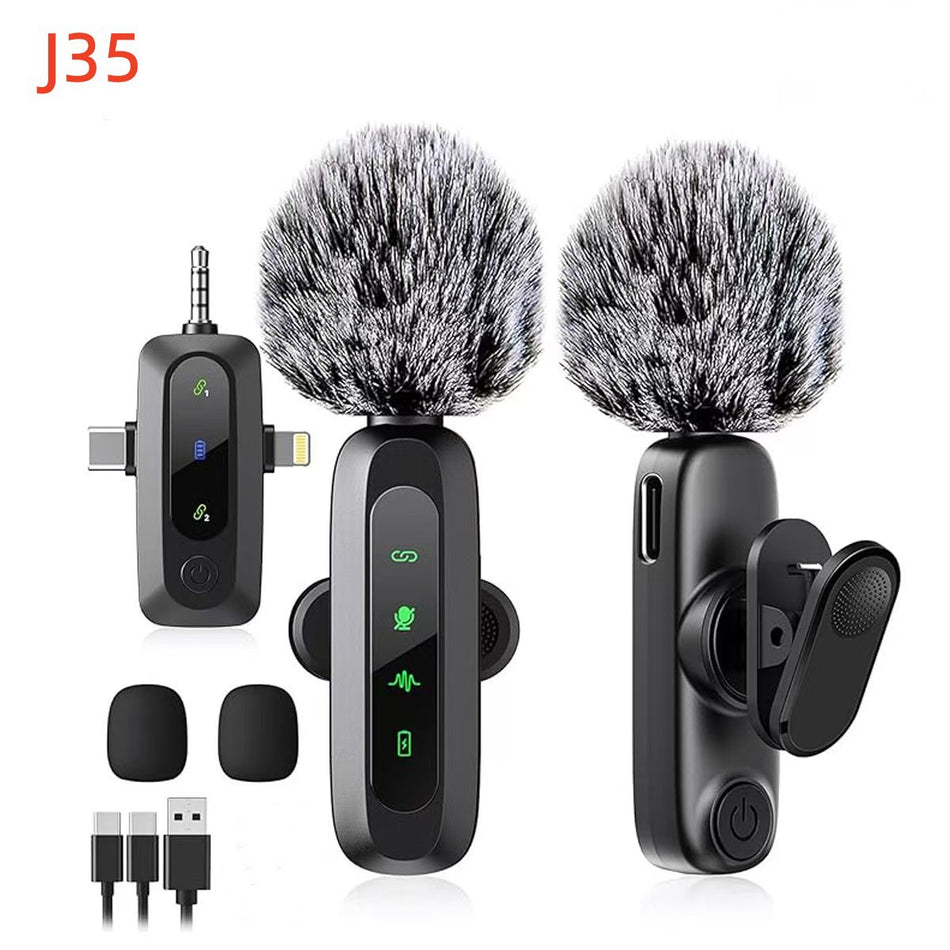 J3 Wireless Collar Mic – 3-in-1 Interface Noise-Reducing Private Model