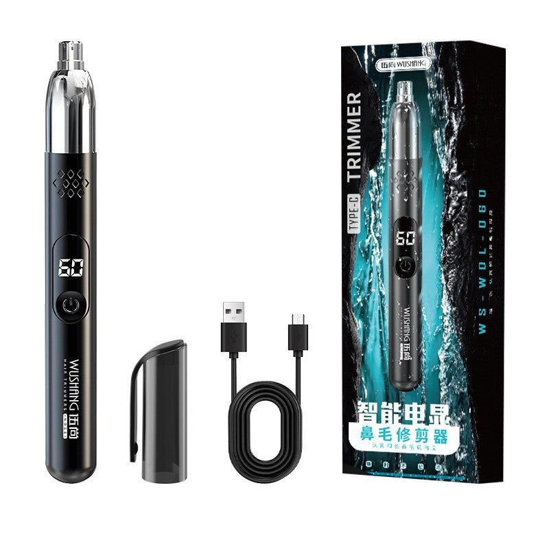 Portable Nose Hair Trimmer – Rechargeable & Silent