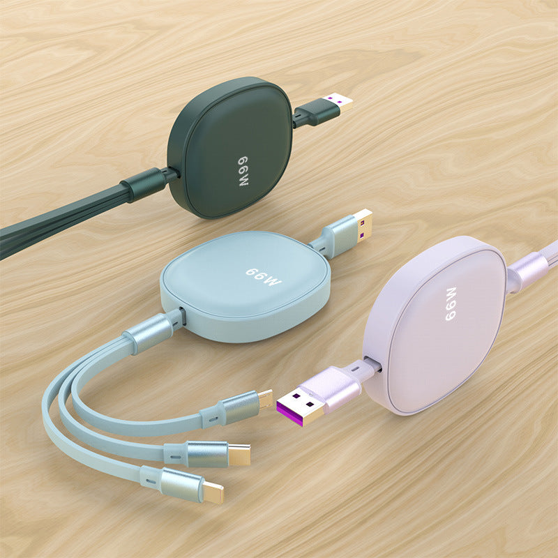 3-in-1 Telescopic Fast Cable For Android & iPhone