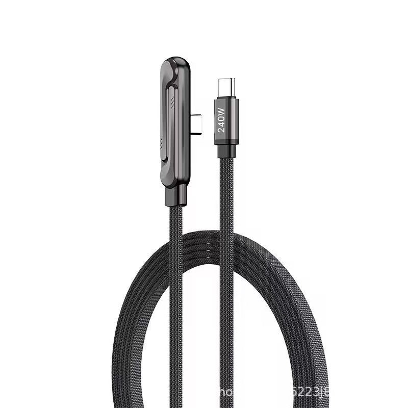 240W Dual Type-C Phone Stand Charging Cable for iPhone 17