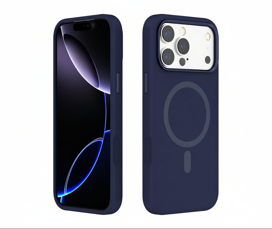 Liquid Silicone Magnetic Protective Phone Case for iPhone 16 Pro