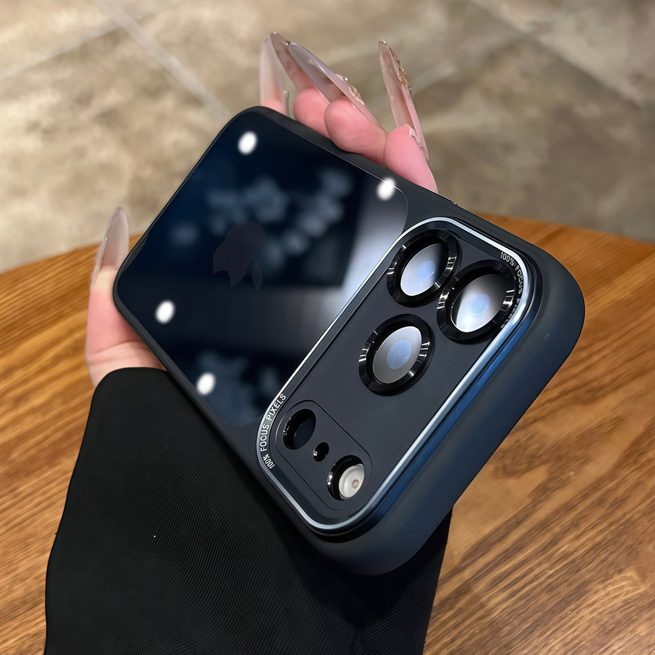 iPhone 17 Pro Max Black Acrylic Transparent Case