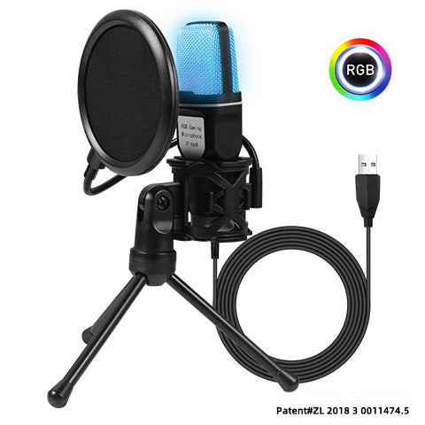 SF-666R RGB Gaming Condenser Microphone for PC