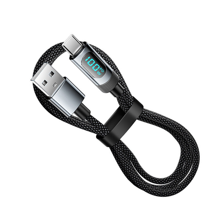 100W Metal Braided Cable PD27W Digital Display