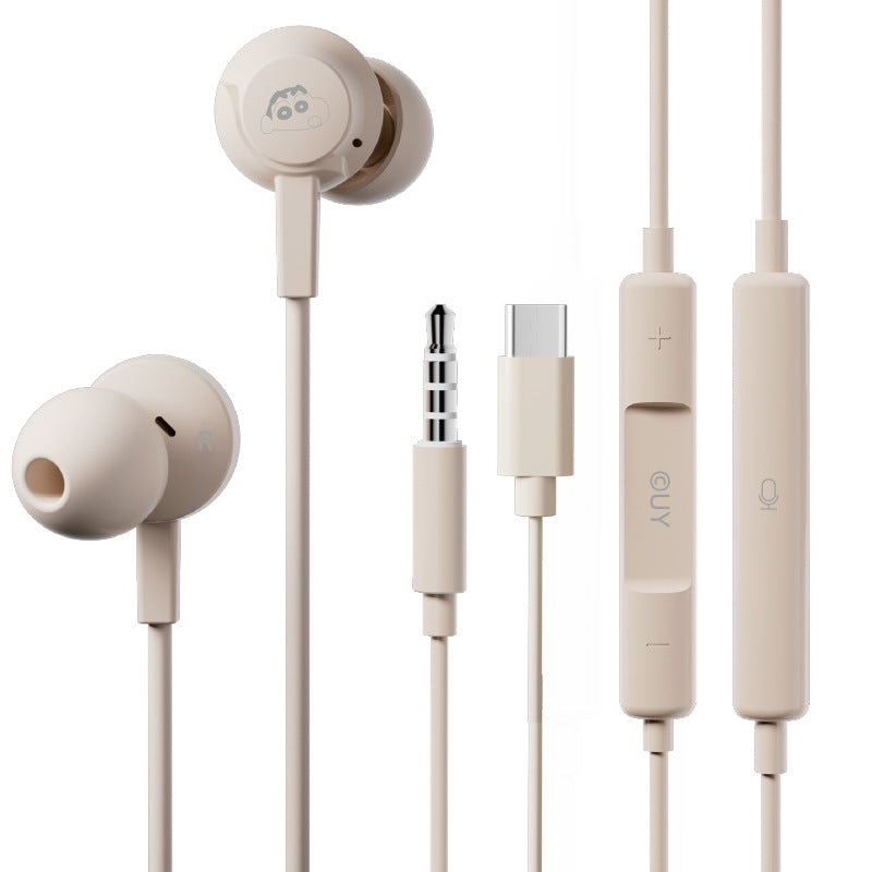 Type-C Wired In-Ear Headphones with Mic & Control