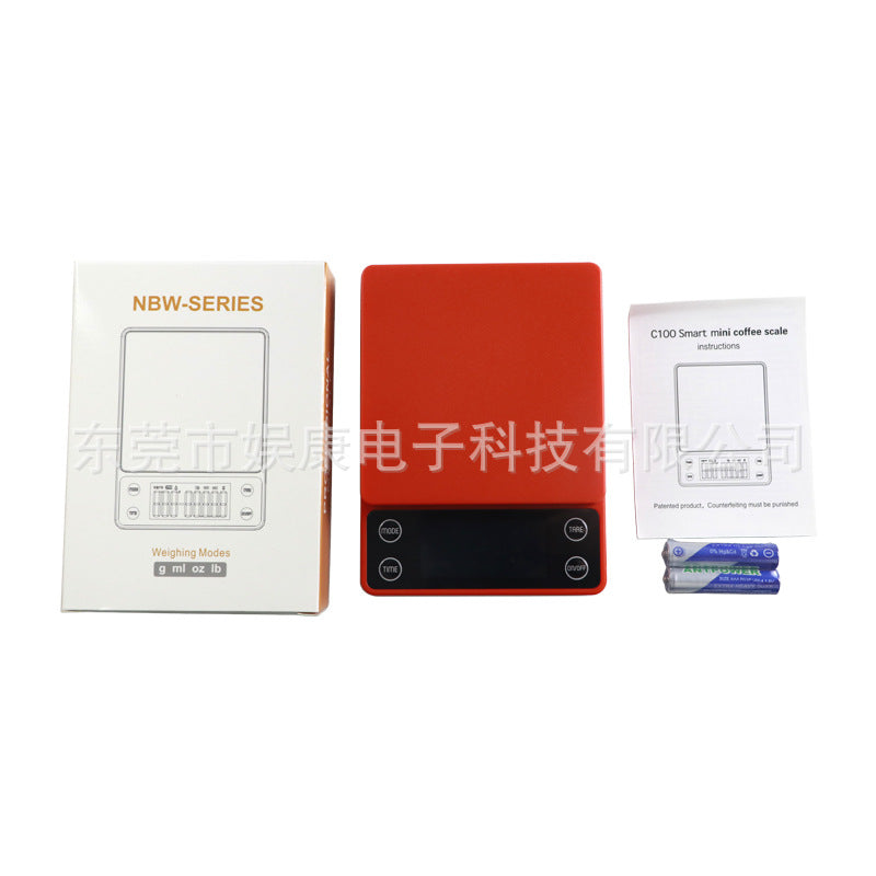 Mini Coffee Scale with Timer – 0.1g Precision Kitchen Use