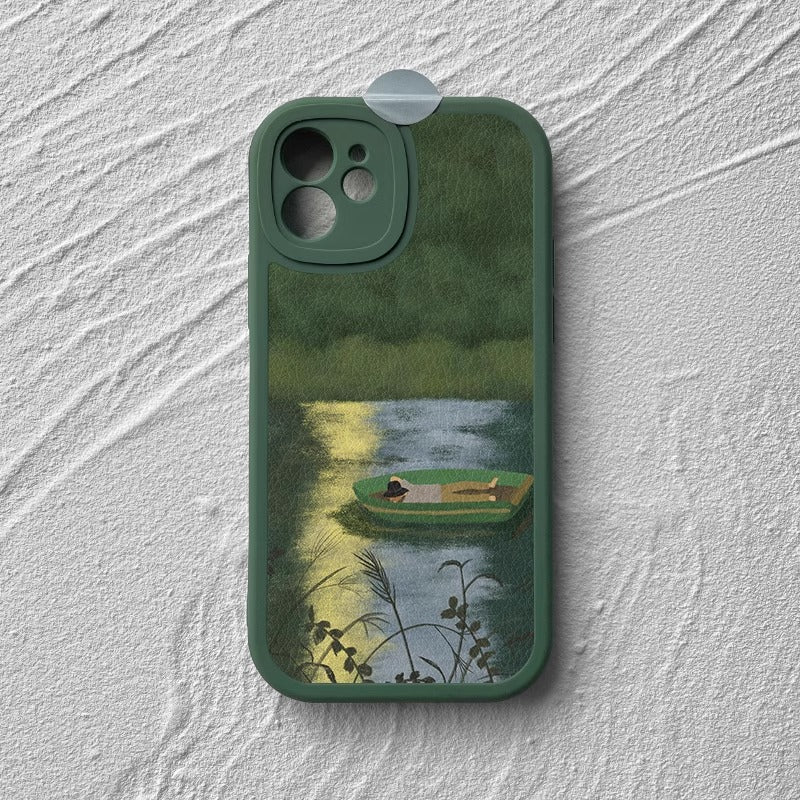 Leisurely Boat Lambskin Xiaomi Protective Case