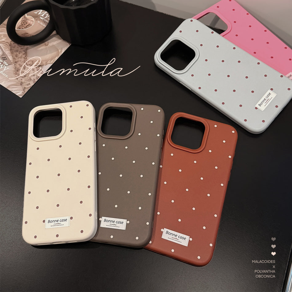 INS Korean Dot iPhone Case – Soft, Stylish & Trendy