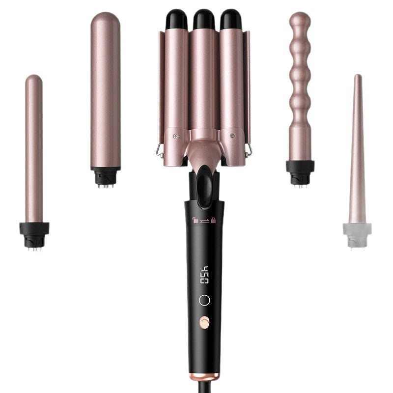 Detachable 5-in-1 Curling Iron – LCD & Tube Switch Design