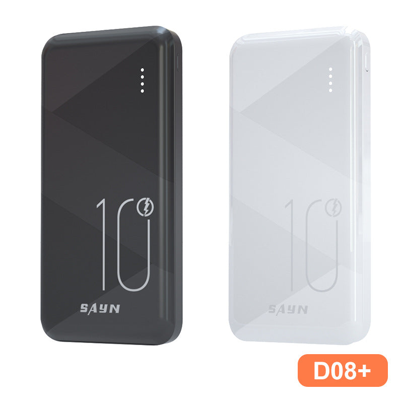 Ultra-Thin Fast Charging Power Bank – 5V/2A, Real Display