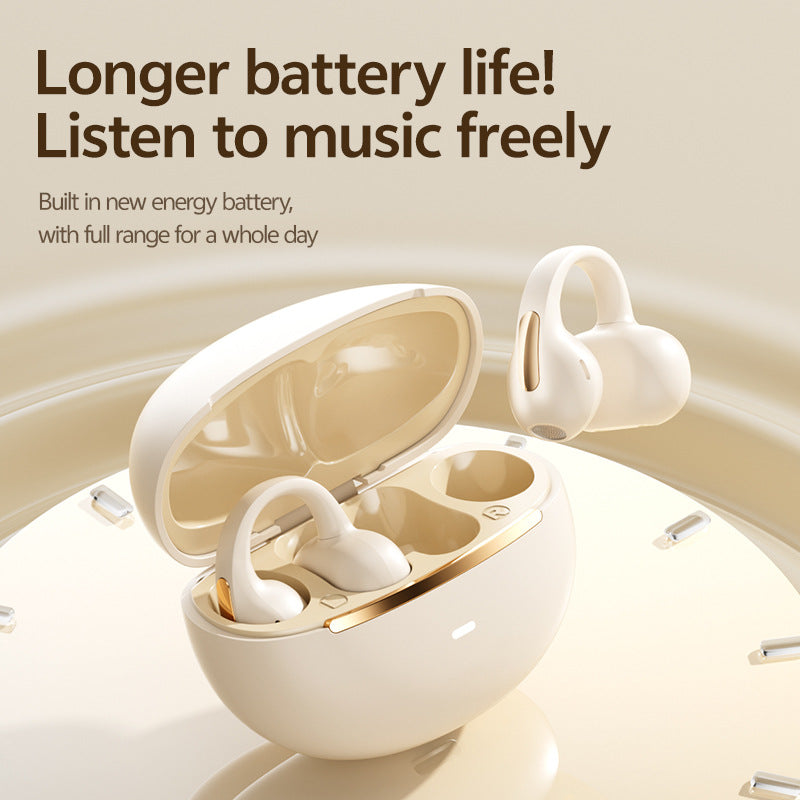 Clip-On Wireless Bluetooth Headset – Pain-Free, Long Battery