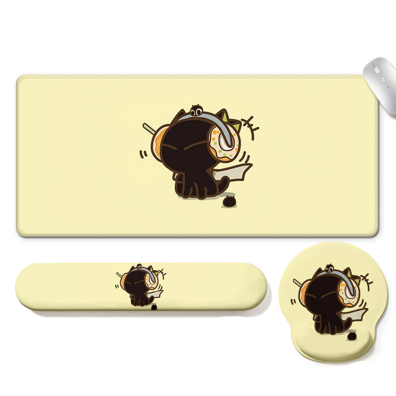 Luo Xiaohei Cartoon Desk Pad Set with Wrist & Keyboard Rest