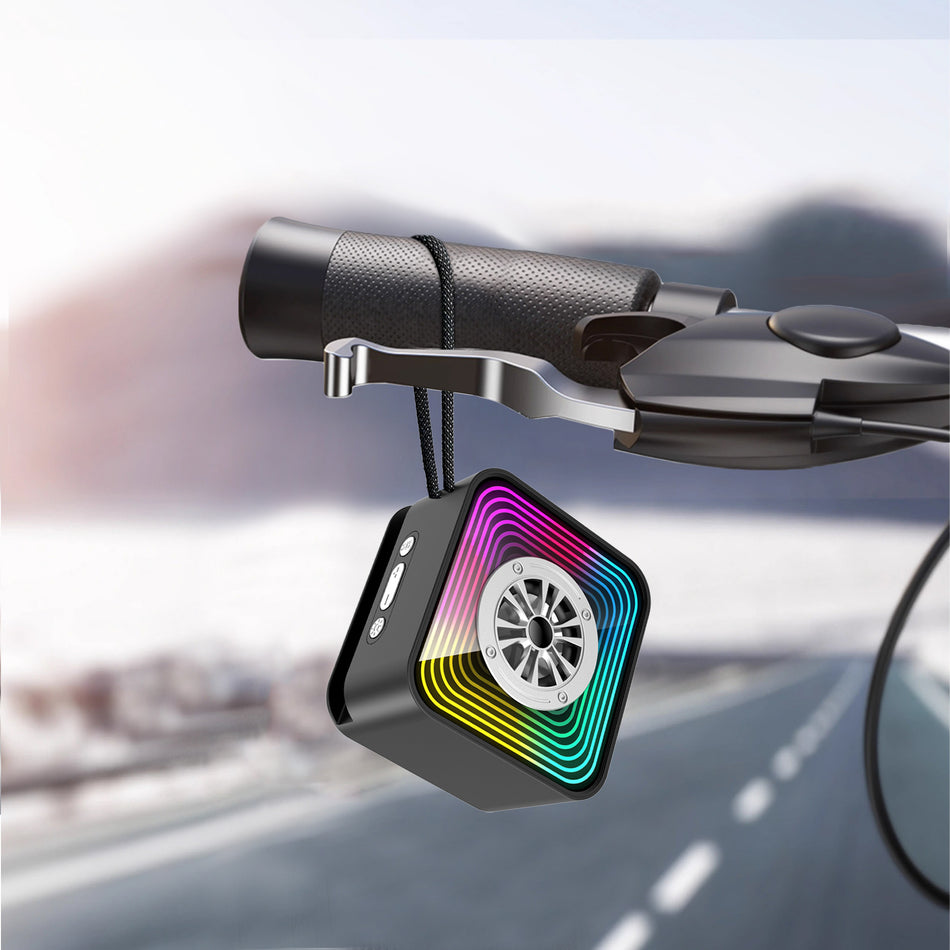 Mirror Abyss Mini Speaker – RGB Lights & Portable