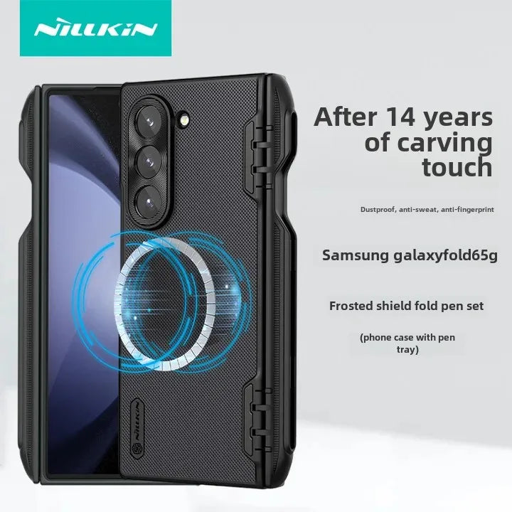 Nillkin Samsung Z Fold 6 Magnetic Case with Pen Slot – Frosted Shield