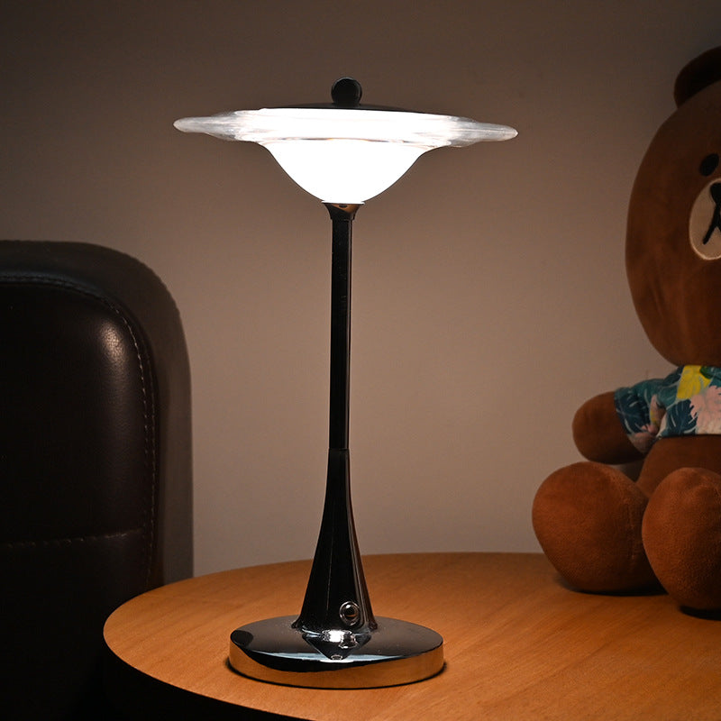 UFO Acrylic Decorative Table Lamp – Rechargeable Luminous Bedside Lamp