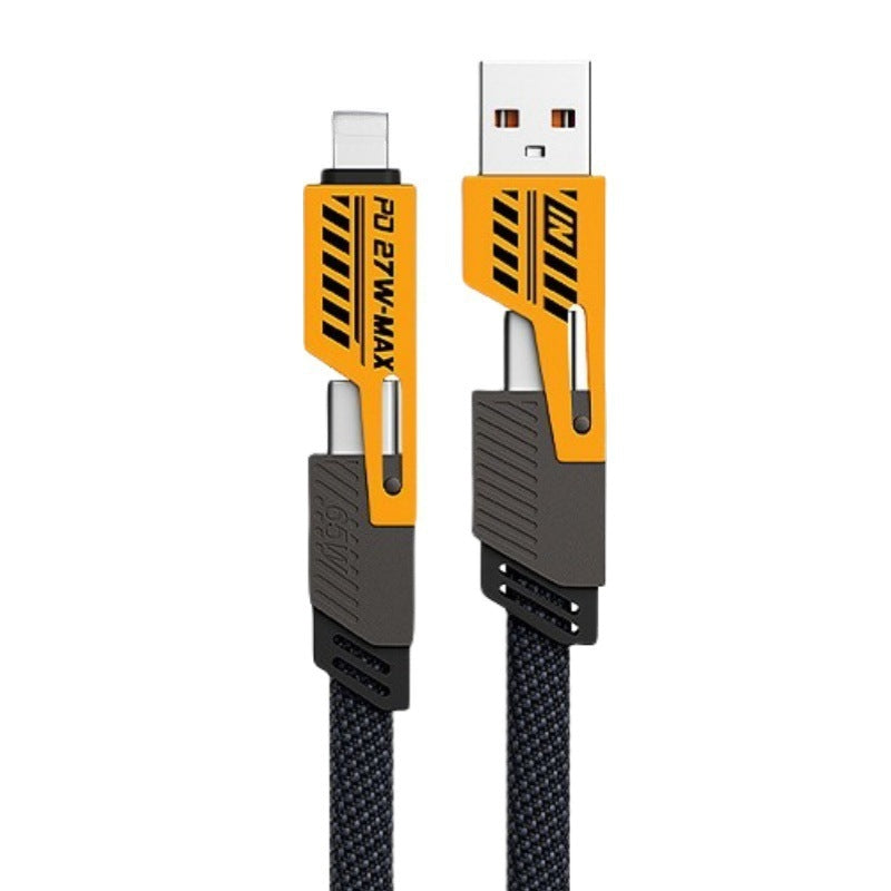 4-in-1 Mecha Design Super Fast Charging Cable Apple USB-C