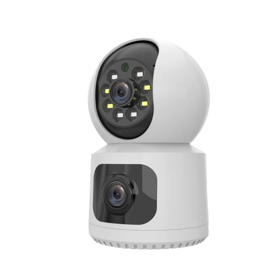 Dual-Lens HD Indoor Camera with Dual Screen & WiFi